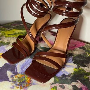 Brown Wrap Around Stiletto